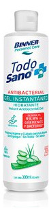 Gel Antibacterial Binner Todo Sano Aloe Vera 300ml