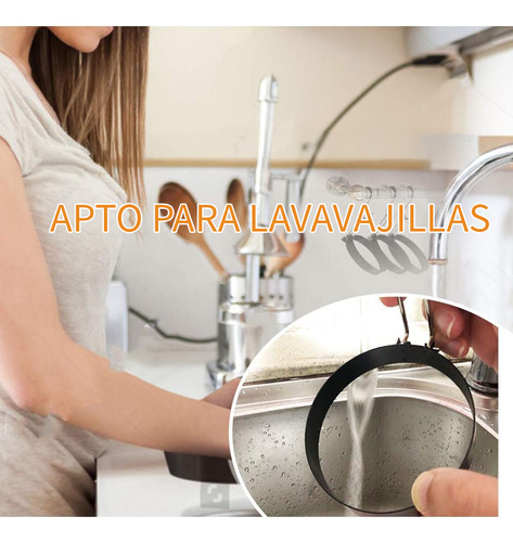 U Chef Set 4 Anillos De Huevo Antiadherentes Grandes 3.5in