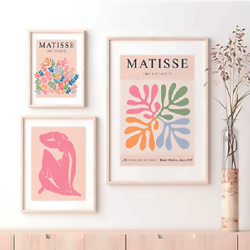 Cuadro Decorativo Tríptico Matisse