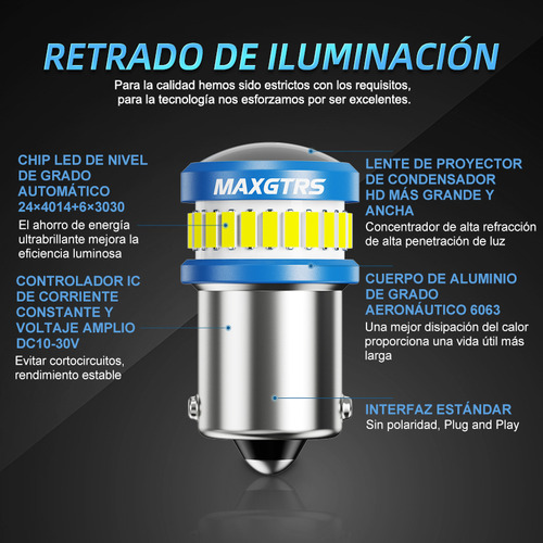 2 Luces Led T20 Para Lámpara De Freno De Marcha Atrás W21w 7