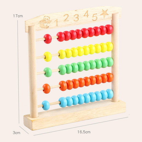 Baco De Madera Para Niños, Juguete De Desarrollo, Ábaco De