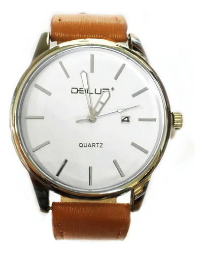 Reloj Pulsera Clásico Quartz Análogo Pulsera Café - Ps Color del bisel n/a Color del fondo Blanco