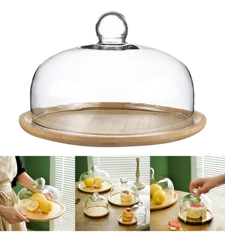Soporte De Bambú Para Tartas Con Forma De Cúpula Para Tartas