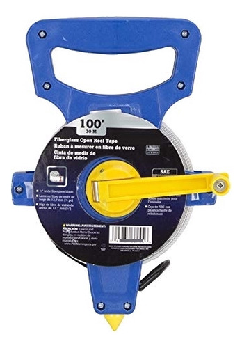 Edward Tools Tape Measure Reel 100 Ft / 30 Meter - Extra Lon