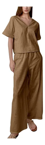 Conjunto De Pijama D Para Mujer, Casual, Ropa De Hogar, Pant