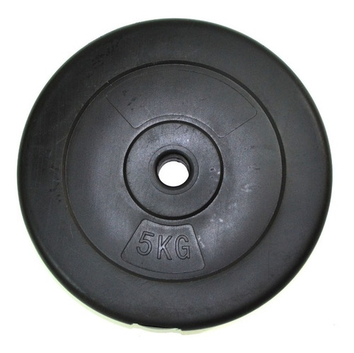 Disco Pesa Pvc 5 Kg Para Barra 25mm Relleno Gmp