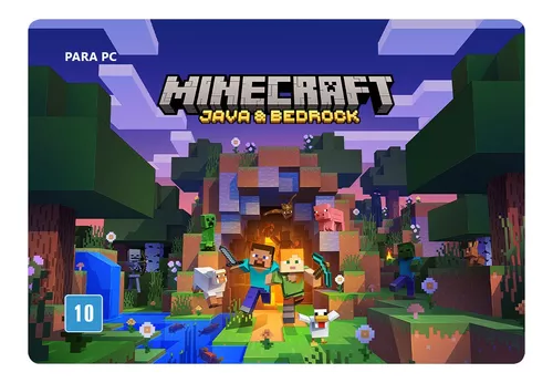 Minecraft Jogo Completo Mojang - Cartão de Ativação Original Para  PC/MAC/LINUX