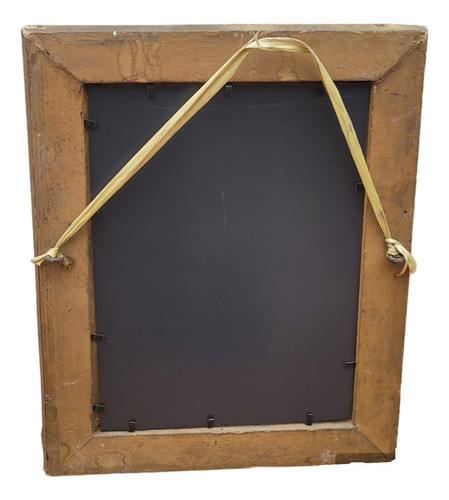 Antiguo Marco De Madera Con Espejo, 34x26cms. Hermoso !! (Usado)
