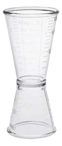 2 Vasos Medidores De Plástico Transparente Doble Bar, ...