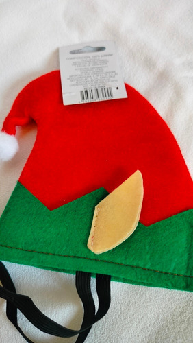 Gorro Duende Navidad Mascota Perro Gato Disfraz Navideño