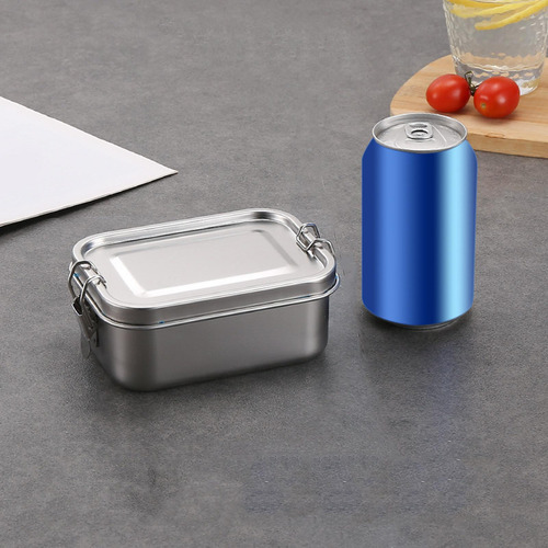 T Recipiente De Comida Hermético De Acero Inoxidable, Caja