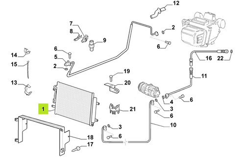 Radiador Agua (valeo)  Fiat Grand Siena Essence 2013-16 1.6c