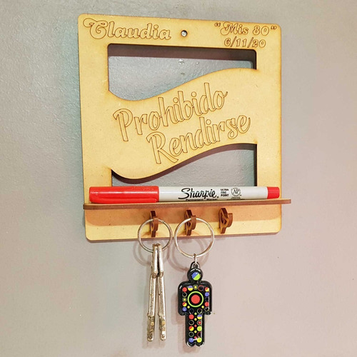 Imagen 4 de 6 de 50 Porta Llaves Cuadros Personalizados Souvenir Fibrofacil