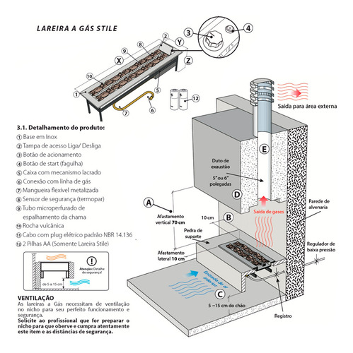 Lareira Com Tampa Jx Metais Aquecedor Area Externa - 100 Cm