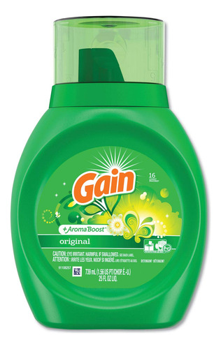 Frasco De 750 Ml De Detergente Para Roupa Gain Liquid Origin