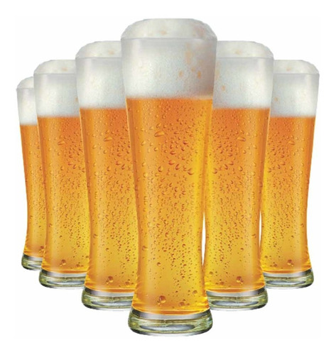 Copos De Cerveja - Weiss Poltie G 685ml C/ 6 Unid Cor Transparente