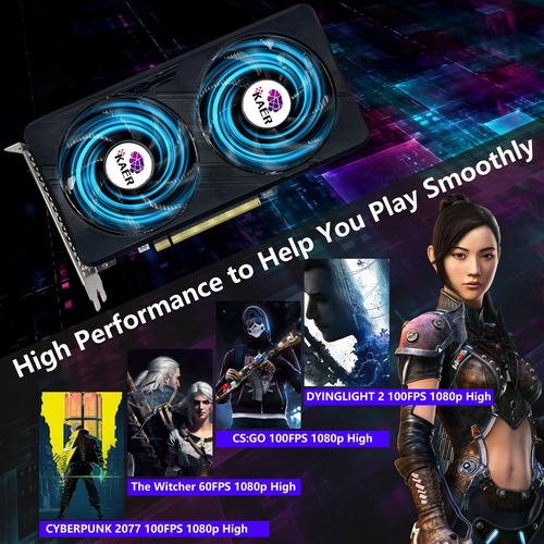 Kaer Nvidia Geforce Gtx1060 Tarjeta De Gráficos De Juegos (p