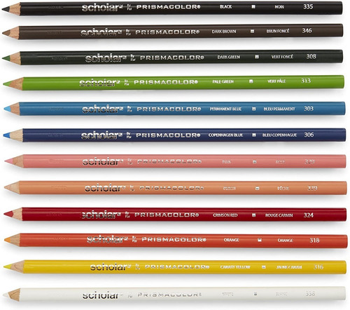 Imagen 3 de 7 de Lapices Prismacolor Scholar 12 Colores Importados