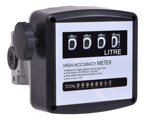 Cuenta Litros Mecánico Para Diesel 1  4 Digitos Wintek L1732