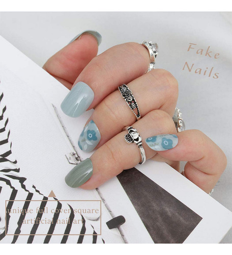 24 Pz Tips Soft Gel Uñas Postizas Diferentes Diseños Modelos