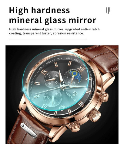 . . Reloj Original De Moda For Hombre Con Correa De Cuero