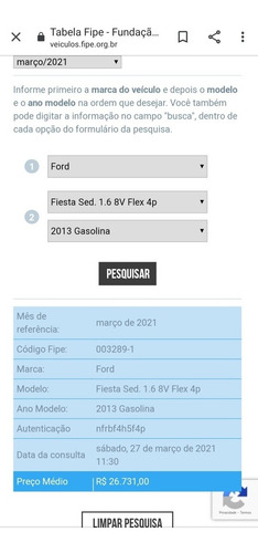 Ford Fiesta Sedan 1.6 Pulse Flex 4p 2013
