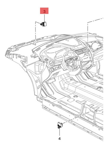 Sensor De Impacto Lateral Frontal 13578678 De 2 Piezas Para