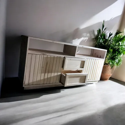 Modular, Vajillero O Rack Tv De Madera Varillado