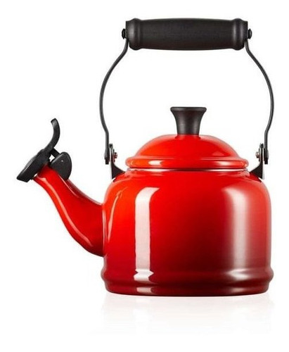 Chaleira Le Creuset 1,1 Litro Em Aço Esmaltado Demi Vermelho