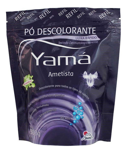 Yamá Pó Descolorante Refil Free Ametista Pó Azul 300g