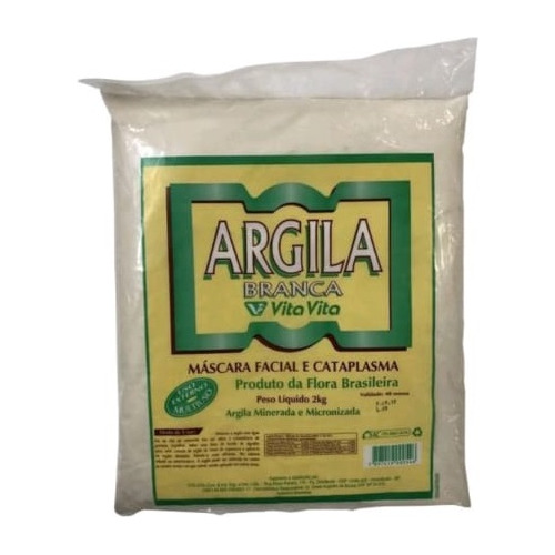 Argila Branca Pacote 2k - Vita Vita Todo Tipo De Pele