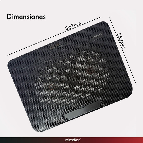 Imagen 8 de 8 de Soporte Base Notebook Luz Led 2 Cooler Potente Ajustable Usb