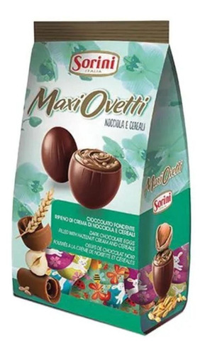 Ovinhos De Chocolate Amargo Recheio Avelã E Cereais 250g