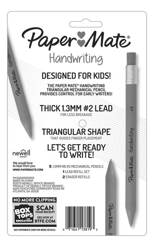 Juego De Lápices Mecánicos Paper Mate Handwriting 1.3 Mm 8