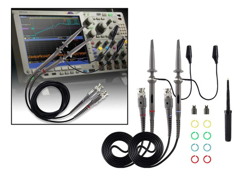 * Kit De Sonda Osciloscopio 200 Mhz 100 X Clips De Puntas 2