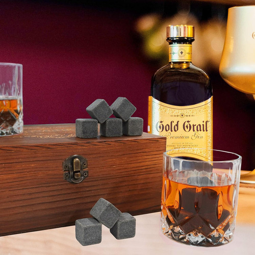 Set De Vasos de Whiskey con Caja de Madera