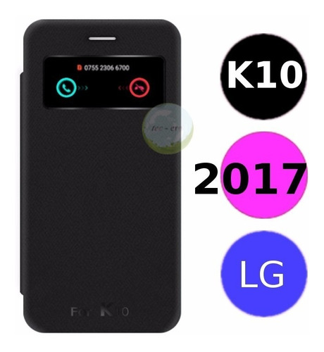 Protector Case Smart View Flip Cover LG K10 2017 LG-m250