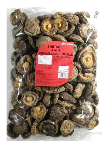 Cogumelo seco shitake 500g - Recife Oriental
