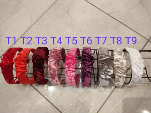 Imagem 4 de 6 de Tiara Turbante De No Tecido Canelado E Veludo Liquida