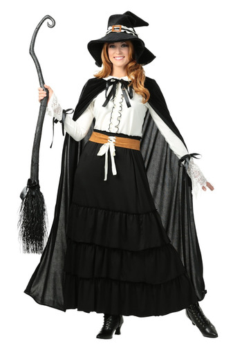 Disfraz Para Mujer Bruja Salem Halloween 