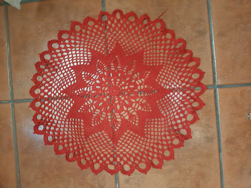 Centro De Mesa Tejido A Crochet Modelo 5