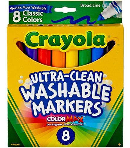 Crayola Ultra-clean Color Max Marcadores Lavables De Línea 