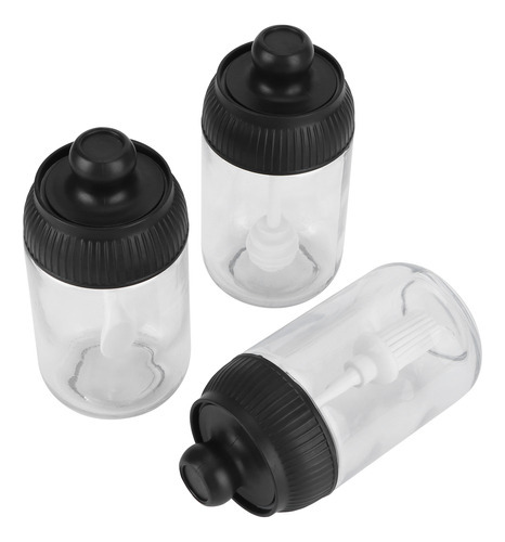 Set De 3 Tarros De Cristal Para Especias, 250 Ml, Azucarero