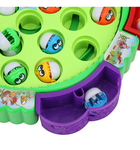 Juego De Pesca Giratorio Eléctrico De Juguete Educativo