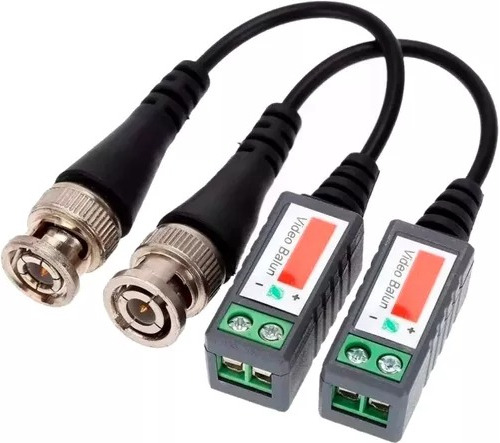 Balun Par Ahd Cvi Tvi Hd Cctv Cable Utp Bnc Camara Dvr Segu