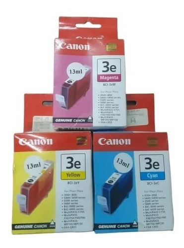 Kit Cartucho Canon Bci-3e Original 3 Und Color