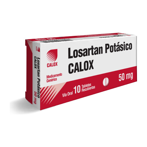 Losartan Potasico Calox 50mg X 10 Tabletas