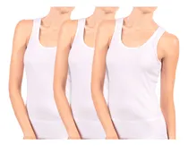 Comprar Pack X3 Camisetas Sin Mangas Sweet Cotton - Blanco