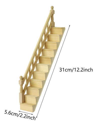Escaleras En Miniatura A Escala 1:12, Modelo De Escalón