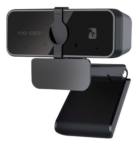 Imagen 3 de 3 de Cámara web Microcase WC801 Full HD color negro
